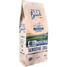 Сухой корм для собак Pet's Brunch Sensitive для миниатюрных пород с индейкой (4кг)