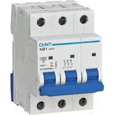Автоматический выключатель CHINT NB1-63H 3P 40A D 10кА (179889)