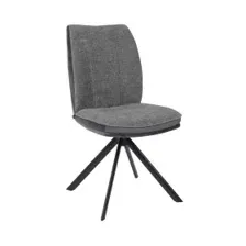 Стул SMART-R 360, g22 GRAPHITE шенилл LUX - d10 HEMATITE LUX\черный