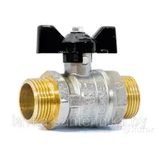 Кран шаровый 3/4" нар.-нар. бабочка PN40 LD