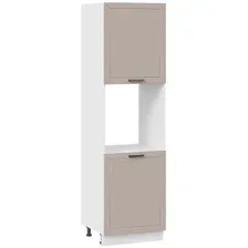 Шкаф напольный Трия Лорас 1П6 (белый/холст латте)