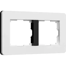 Рамка Werkel Split W0023068 (белый/черный, Soft-Touch)