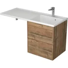 Тумба с умывальником Veneciana Nera 55 с 2-мя ящиками + Paola Magenta 1200 R (пихта)