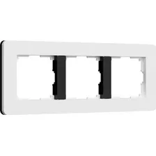 Рамка Werkel Split W0033068 (белый/черный, Soft-Touch)