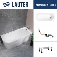 Ванна Lauter Monaco 170x72.5 2113170R (с ножками и сифоном 21Y11022 белый)