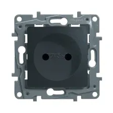 Розетка Legrand Etika 672634 (антрацит)