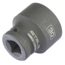 STELS 13929 Головка ударная шестигранная, 30 мм, 1/2", CrMo