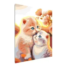 Картина по номерам PaintLine Пара котят 2037679778686