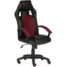 Кресло геймерское Tetchair Driver экокожа/ткань (черный/бордовый)