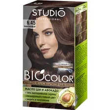 Крем-краска для волос Studio Professional BIOcolor, каштановый, тон 6.45, 115 мл