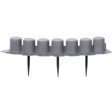 Бордюр садовый Prosperplast Palisada Ogrodowa IPAL7-S443 (серый)