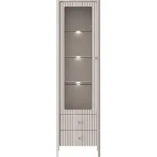 Шкаф-витрина Black Red White Dalia REG1W2S с подсветкой (персидский жемчуг)