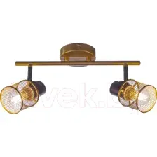 Светильник подвесной (М) Aitin-Pro НПБ 02-2x60-102 51988/2 золото/черный