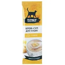 ТИТБИТ Крем-суп для кошек с сыром 35 г