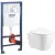 Унитаз подвесной Grado GD-W201T + GROHE Rapid SL 39504000 (с кнопкой смыва)