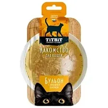 ТИТБИТ Лакомство Бульон с домашней курочкой 55 г