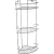 Swensa Полка для ванной SWR-70-03-BLK (черный)