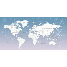 Фотообои листовые Citydecor Карта мира 26 (300x150см)