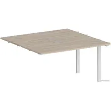Стол Norden Приставка 120x123.8x75 SG.211.OL.63.WH (белый/дуб светлый)