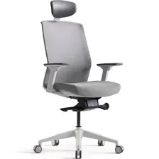 офисное компьютерное кресло Bestuhl J1G120L White, серый
