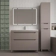Symbolite Тумба под умывальник Остин 100 Plus 2 ящика (тауп темный)