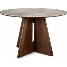 Кухонный стол Signal Alzano ceramic 120 (белый pandoro/орех)