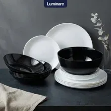 Набор тарелок Luminarc Diwali Black White P4360