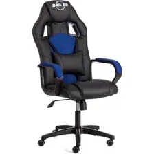 Игровое (геймерское) кресло TetChair Driver (иск.кожа/ткань, черный/синий)