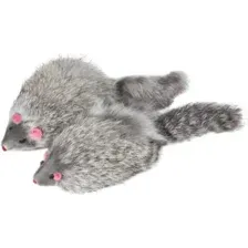 Игрушка для кошек Triol Мышь серая, 90-100 мм, 22161007 24 шт