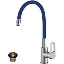 Смеситель Rossinka Silvermix Z35-35U (синий/хром)