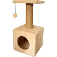 Домик Cat House с полкой 0.65 (джут бежевый)