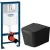 Унитаз подвесной Grossman GR-4404BMSQ + GROHE Rapid SL 38721001 (с кнопкой)
