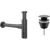 Сифон Wellsee Drainage System 182120003 (сифон, донный клапан, матовый черный)