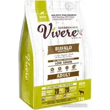 Сухой корм для собак Vivere Medium Adult Buffalo (для взрослых средних пород с буйволом) 3 кг