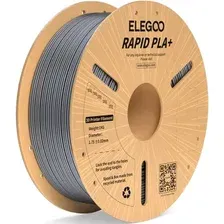 Филамент Elegoo RAPID PLA+ (1.75 мм, 1 кг, серебристый)