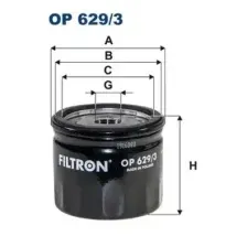 Фильтр масляный FILTRON OP629/3 Ford Fiesta/C-Max/Focus/Galaxy 1.0-1.5 12>