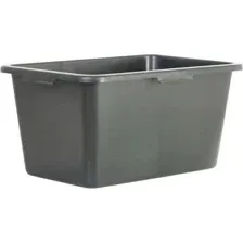 Корыто строительное RV Plast Стандарт прямоугольный 0120 (55л, черный)