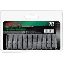 Насадка Spline M8 30 мм 10 штук TOPTUL (FSFA1208G)