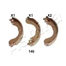 Тормозные колодки барабанные задняя ось ASHIKA 5501146