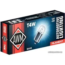 Лампа накаливания AWM T4W 12V 4W 1шт