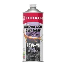 Трансмиссионное масло TOTACHI ULTIMA LSD SYN-GEAR 75W-90 1л G3301