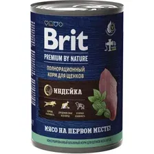Консервированный корм для собак Brit Premium by Nature с индейкой 410 г