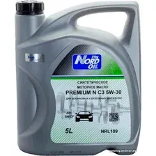 Моторное масло NORD OIL Premium N C3 5W-30 SN/CF 5л