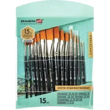 Набор кистей BRAUBERG Art Classic 200962 (15 шт, синтетика)