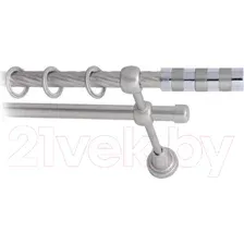 Карниз для штор Lm Decor Жезл 060 2р витой (сатин, 4м)