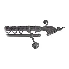 Карниз для штор Lm Decor Кения 023 2р витой (антрацит, 1.6м)