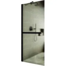 Душевая стенка MaybahGlass 69x195 MGD-725-6ш (сатин стекло/черный)