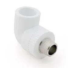 Колено ПП комб. нар. 25х1/2″, бел. РТП