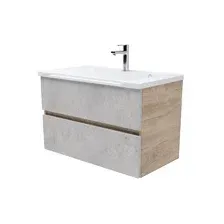 Тумба под умывальник Daber 011 дуб / бетон чикаго с подсветкой