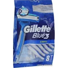 Бритвенный станок Gillette Blue Simple3 (8 шт) 7702018429660